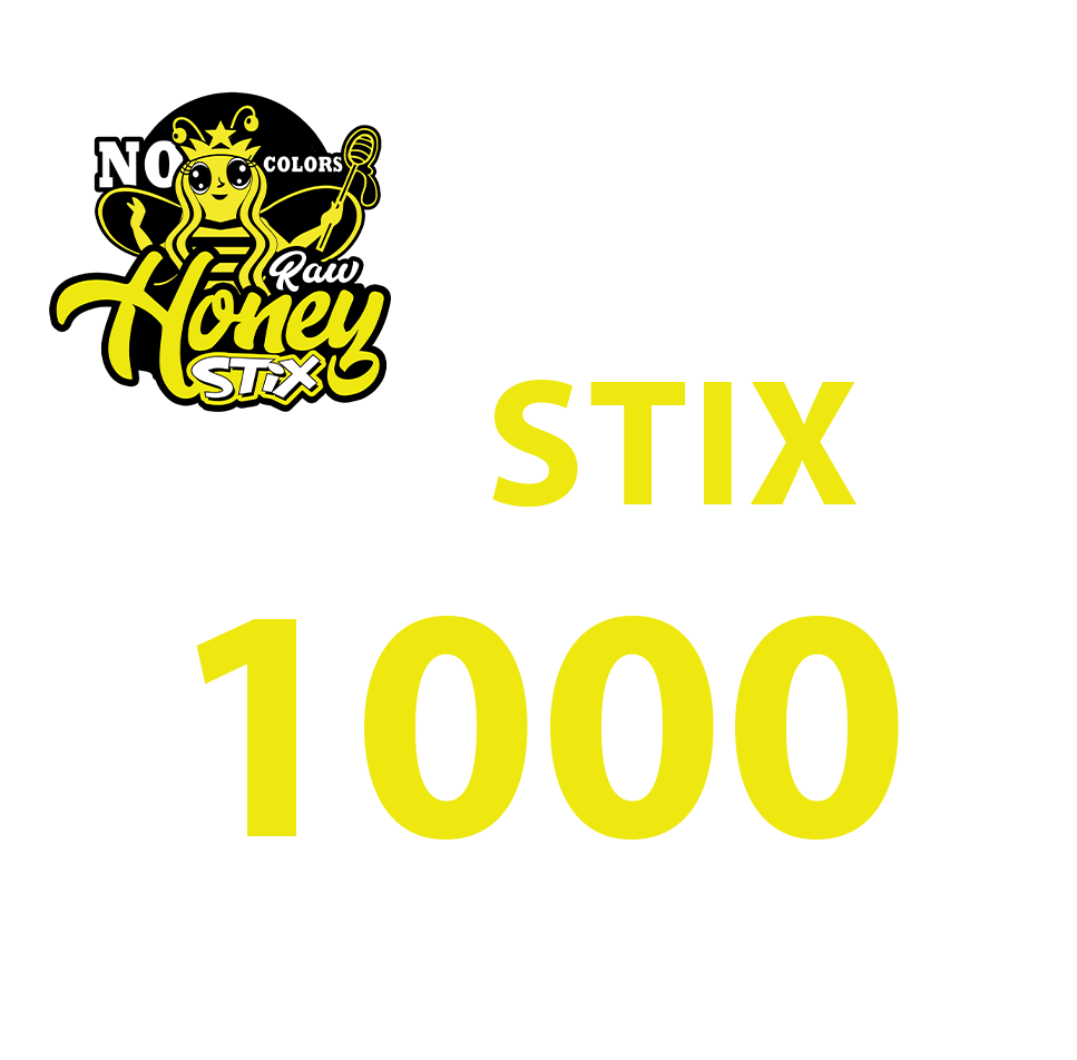 1000 Natural Honey Stix