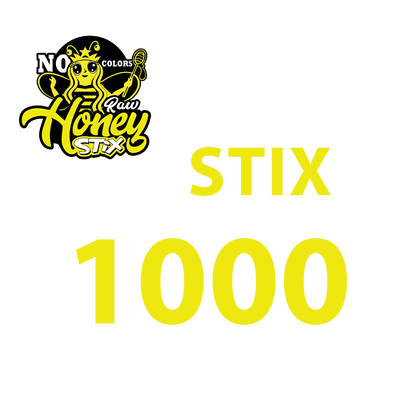 1000 Natural Honey Stix