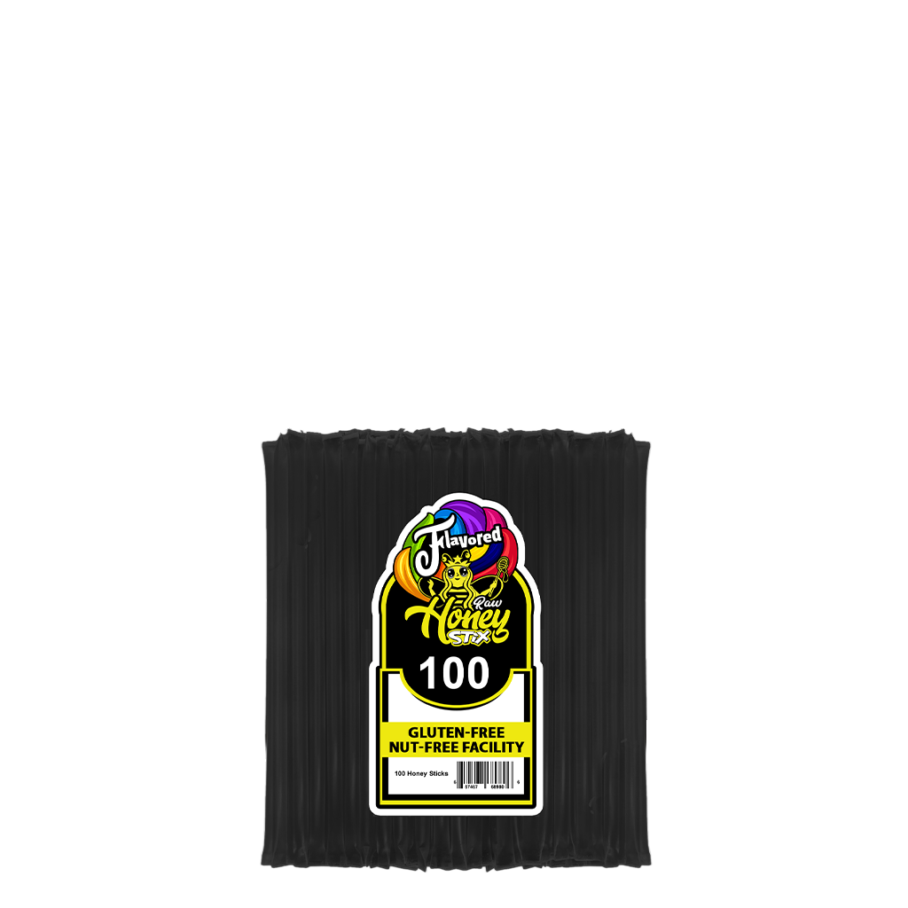 100 Black Licorice Honey Stix, Honey Stick, Honey Straw