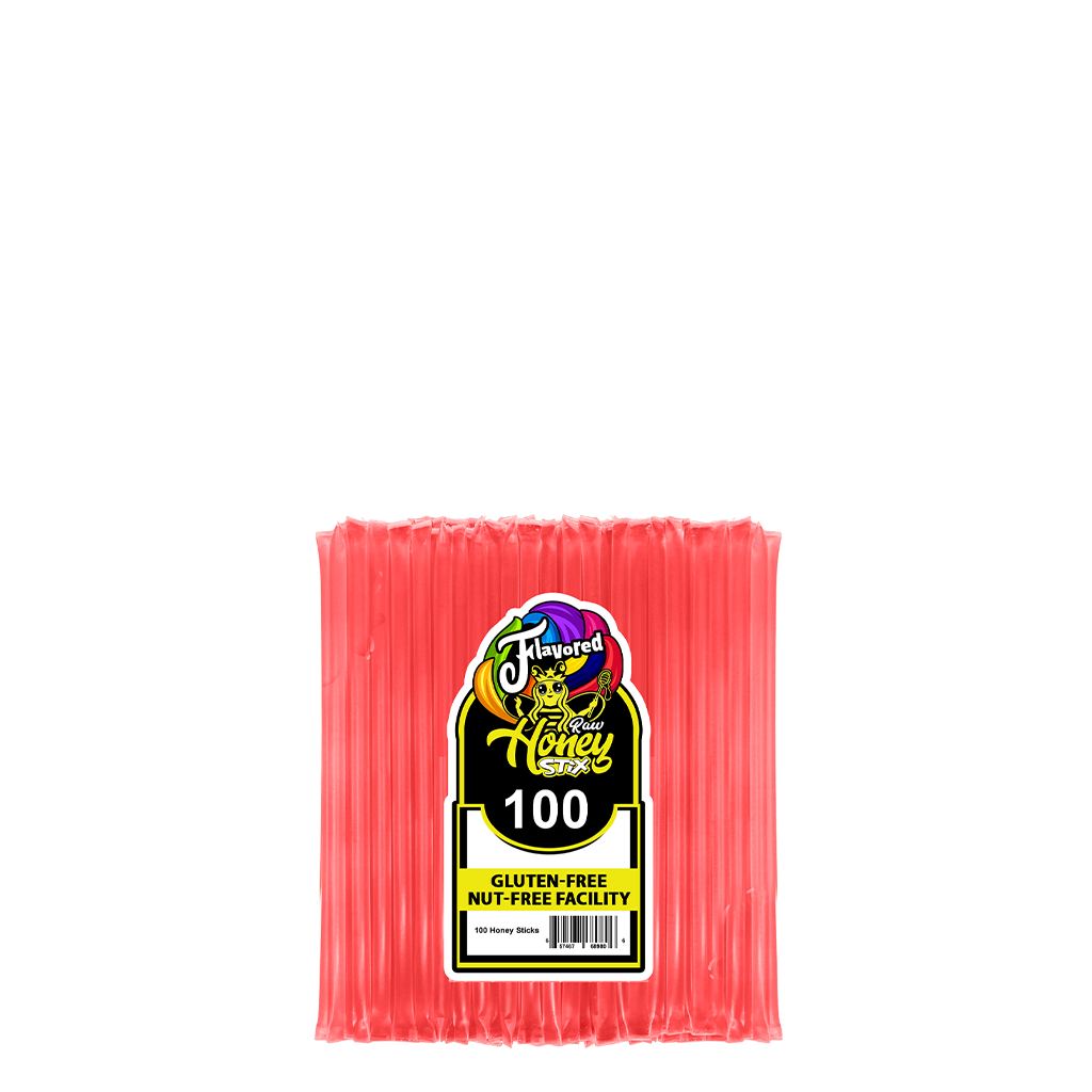 100 Watermelon Honey Stix, Honey Stick, Honey Straw